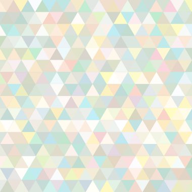 Sorunsuz üçgenler desen. Arka plan ile renkli geometrik şekiller. Vektör