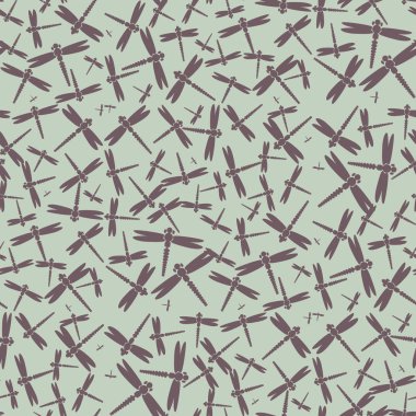 Dekoratif renkli seamless modeli ile şirin yusufçuk