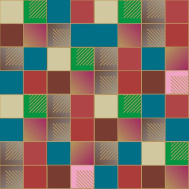 soyut geometrik renkli seamless modeli. vektör çizim