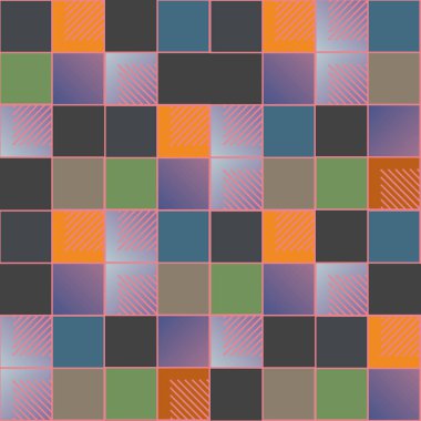 soyut geometrik renkli seamless modeli. vektör çizim