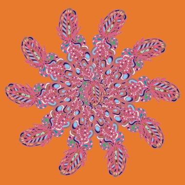 Stil zentangle yeni simetrik mandala doodle ile sanat esin kaynağı oldu. Duvar kağıdı, desen dolgularını, web sayfaları, yüzey dokuları için dekoratif nesne-ebilmek var olmak kullanılmış.