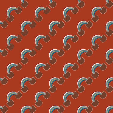 Gökkuşağı seamless modeli. Gökkuşağı Dizayn Tekstil, iç tasarım, keten, vb için. Şirin soyut çocuklar arka plan.