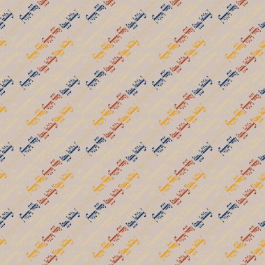 Arapça mutlu tatil çok renkli seamless modeli