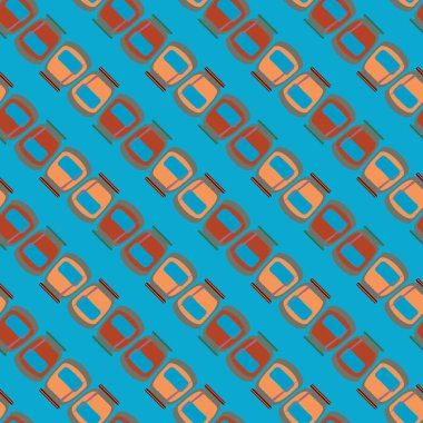 simetrik soyut desen, vektör çizim oluşturma 