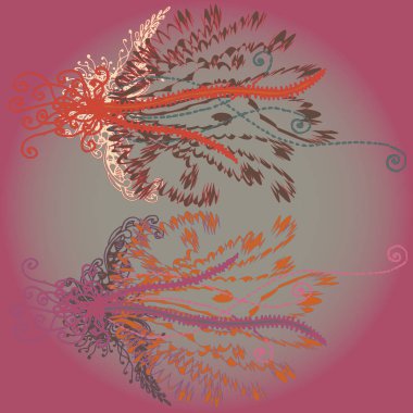 Yeni tasarım çalışmaları için el yapımı doodle ile soyut desen