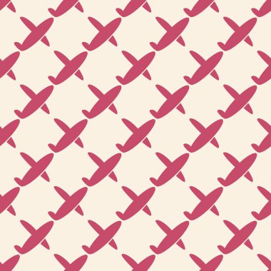 Uçak, vektör çizim seamless modeli