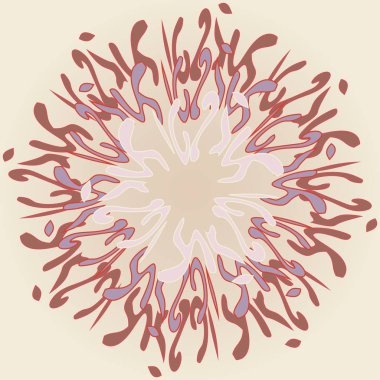 Yeni simetrik soyut mandala. Duvar kağıdı, desen dolgularını, web sayfaları, yüzey dokuları için dekoratif nesne-ebilmek var olmak kullanılmış.