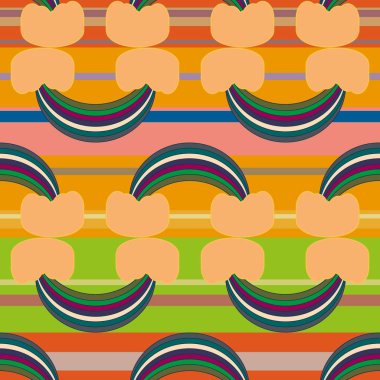 Gökkuşağı seamless modeli. Gökkuşağı Dizayn Tekstil, iç tasarım, keten, vb için. Şirin soyut çocuklar arka plan.
