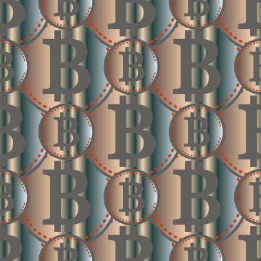 bitcoins parlak parlak pahalı sikkeleri ile Seamless modeli 