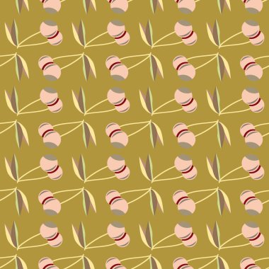 Kiraz, vektör çizim ile vektör seamless modeli 