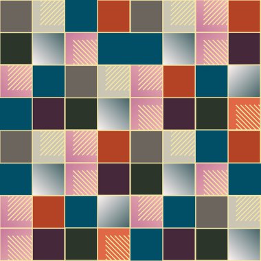 soyut geometrik renkli seamless modeli. vektör çizim