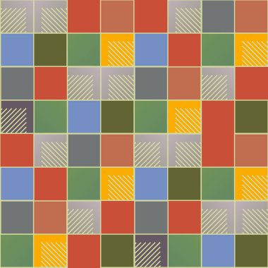 soyut geometrik renkli seamless modeli. vektör çizim