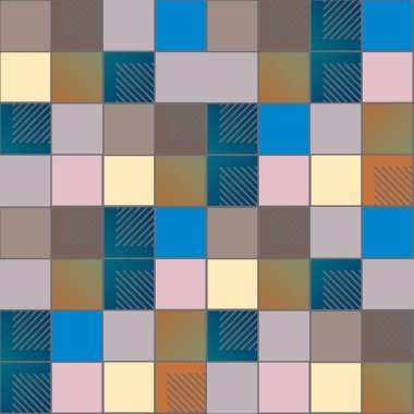 soyut geometrik renkli seamless modeli. vektör çizim