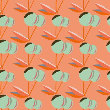 Kiraz için arka plan ile renkli seamless modeli. 