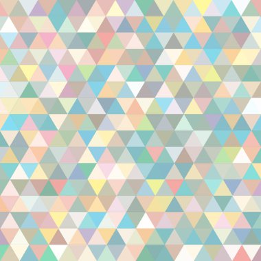 Sorunsuz üçgenler desen. Arka plan ile renkli geometrik şekiller. Vektör