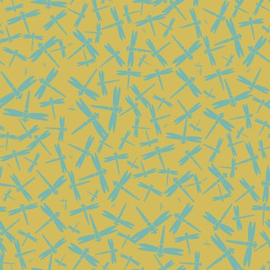 Dekoratif renkli seamless modeli ile şirin yusufçuk