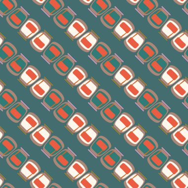 simetrik soyut desen, vektör çizim oluşturma 