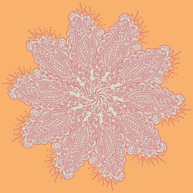 Stil zentangle yeni simetrik mandala doodle ile sanat esin kaynağı oldu. Duvar kağıdı, desen dolgularını, web sayfaları, yüzey dokuları için dekoratif nesne-ebilmek var olmak kullanılmış.