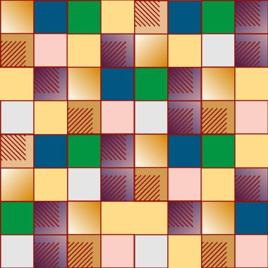 soyut geometrik renkli seamless modeli. vektör çizim