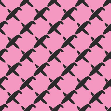 Uçak, vektör çizim seamless modeli