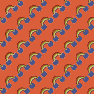 Gökkuşağı seamless modeli. Gökkuşağı Dizayn Tekstil, iç tasarım, keten, vb için. Şirin soyut çocuklar arka plan.