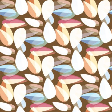 Parlak arka plan, Dikişsiz desen çok renkli yapraklarda