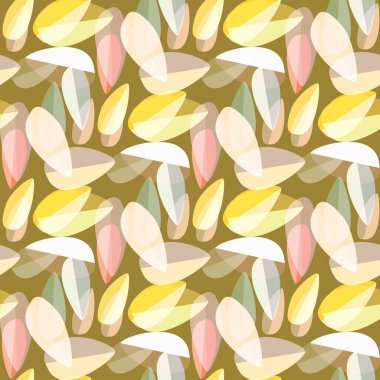 Parlak arka plan, Dikişsiz desen çok renkli yapraklarda