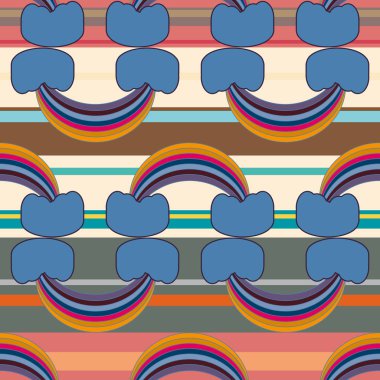 Gökkuşağı seamless modeli. Gökkuşağı Dizayn Tekstil, iç tasarım, keten, vb için. Şirin soyut çocuklar arka plan.