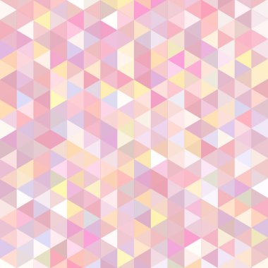 Sorunsuz üçgenler desen. Arka plan ile renkli geometrik şekiller. Vektör