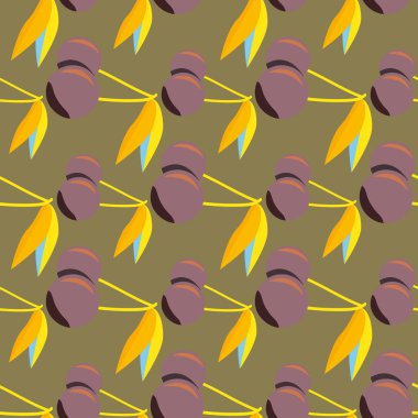 Kiraz için arka plan ile renkli seamless modeli. 