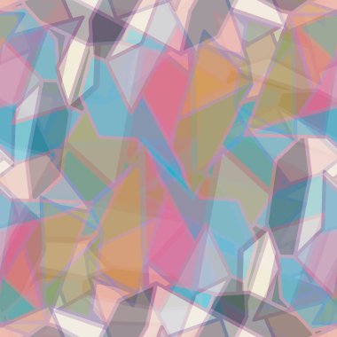 soyut geometrik renkli Dikişsiz desen vektör çizim