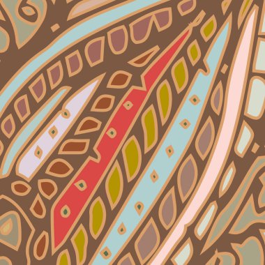 Soyut süs çiçek renkli seamless modeli, vektör çizim