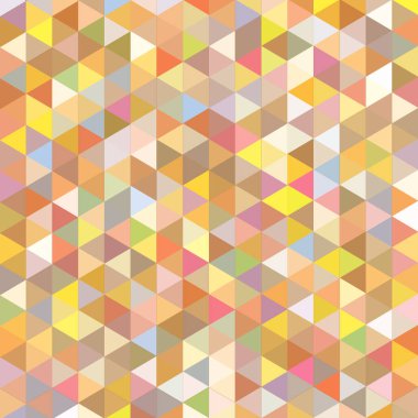 Sorunsuz üçgenler desen. Arka plan ile renkli geometrik şekiller. Vektör