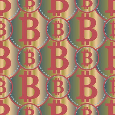 bitcoins parlak parlak pahalı sikkeleri ile Seamless modeli 