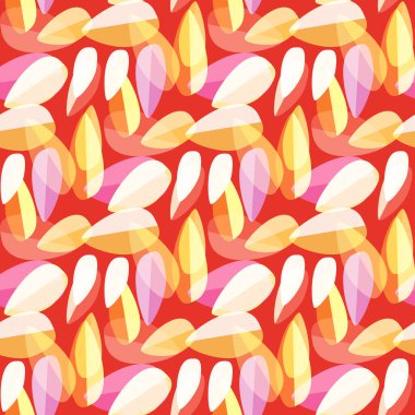 Parlak arka plan, Dikişsiz desen çok renkli yapraklarda