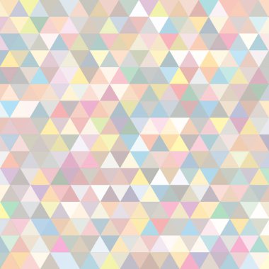 Sorunsuz üçgenler desen. Arka plan ile renkli geometrik şekiller. Vektör
