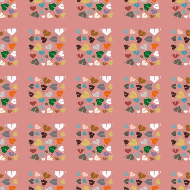 Arka plan için kamp çadırları ile soyut renkli seamless modeli. 