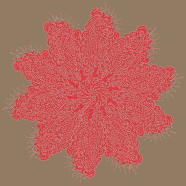 Stil zentangle yeni simetrik mandala doodle ile sanat esin kaynağı oldu. Duvar kağıdı, desen dolgularını, web sayfaları, yüzey dokuları için dekoratif nesne-ebilmek var olmak kullanılmış.