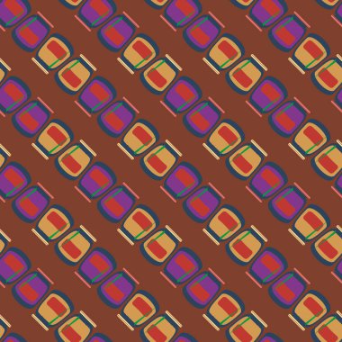 simetrik soyut desen, vektör çizim oluşturma 