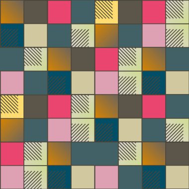 soyut geometrik renkli seamless modeli. vektör çizim