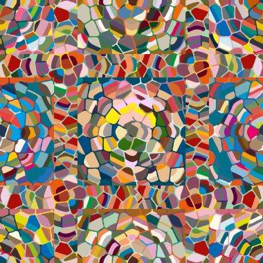 soyut renkli mozaik seamless modeli