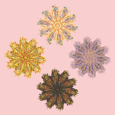 Stil zentangle yeni simetrik mandala doodle ile sanat esin kaynağı oldu. Duvar kağıdı, desen dolgularını, web sayfaları, yüzey dokuları için dekoratif nesne-ebilmek var olmak kullanılmış.