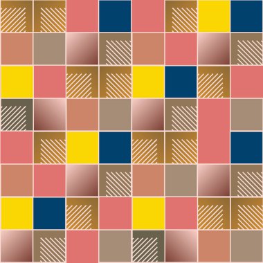 soyut geometrik renkli seamless modeli. vektör çizim