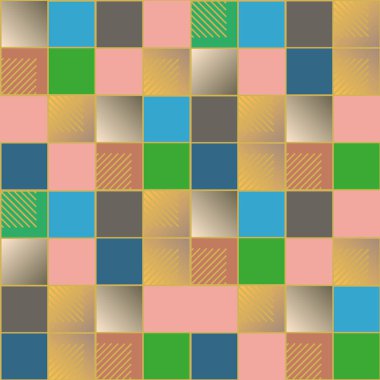 soyut geometrik renkli seamless modeli. vektör çizim