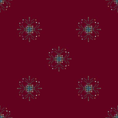 Renkli vintage seamless modeli, vektör çizim 