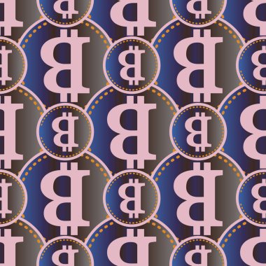 bitcoins parlak parlak pahalı sikkeleri ile Seamless modeli 