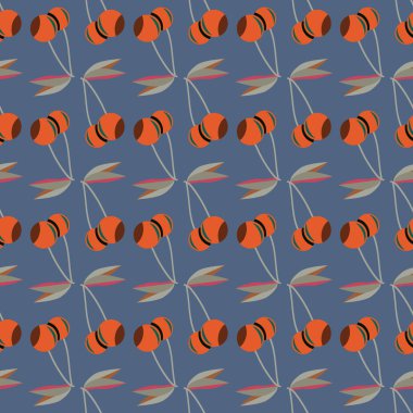 Kiraz, vektör çizim ile vektör seamless modeli 