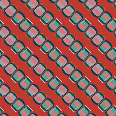 simetrik soyut desen, vektör çizim oluşturma 