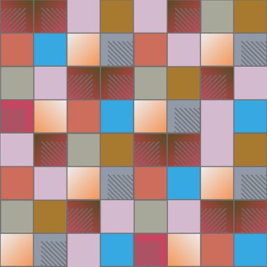 soyut geometrik renkli seamless modeli. vektör çizim