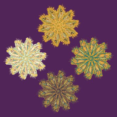 Stil zentangle yeni simetrik mandala doodle ile sanat esin kaynağı oldu. Duvar kağıdı, desen dolgularını, web sayfaları, yüzey dokuları için dekoratif nesne-ebilmek var olmak kullanılmış.